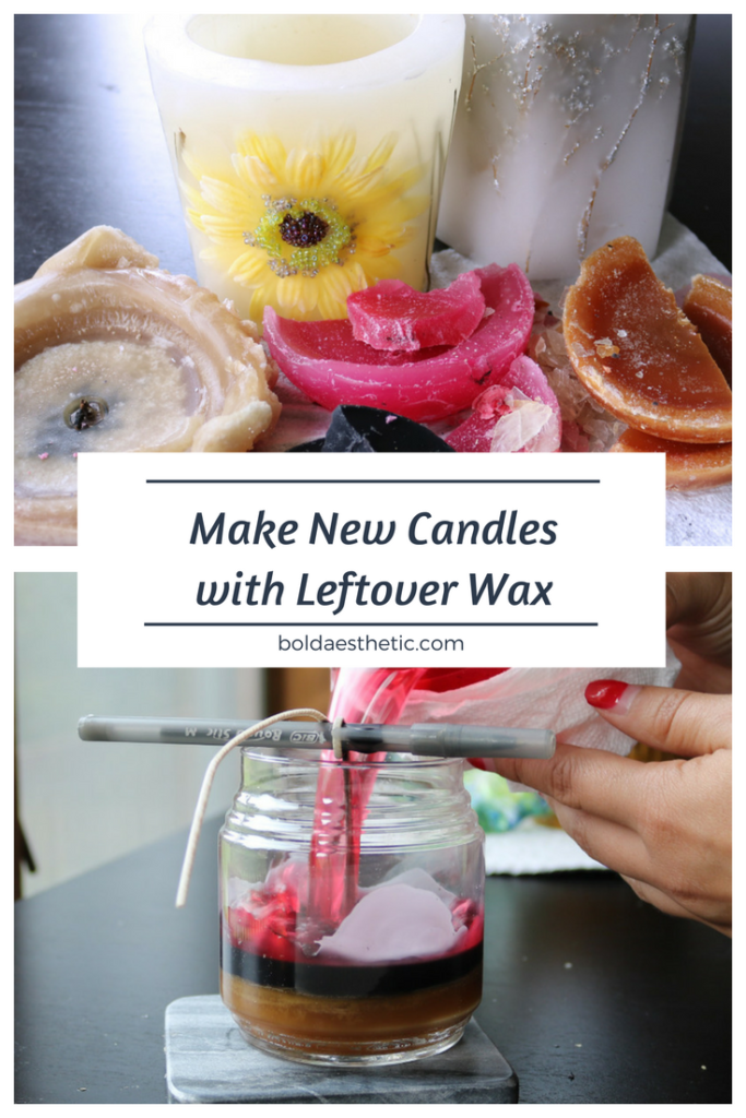 Make A New Candle with Leftover Wax Bold Aesthetic