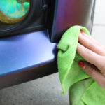 Lime green microfiber cloth