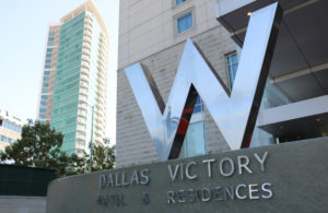 W Dallas Victory hotel in downtown Dallas