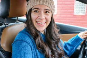 Cyan Brookside Sweater in Car